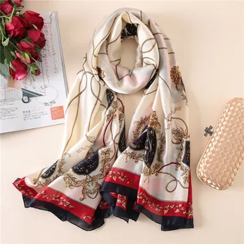 Top Quality Bandana Summer Long Silk Scarf Women Tassel pattern Print Shawls Wraps Ladies Luxury Soft Hijab Brand Foulard
Top Quality Bandana Summer Long Silk Scarf Women Tassel pattern Print Shawls Wraps Ladies Luxury Soft Hijab Brand Foulard