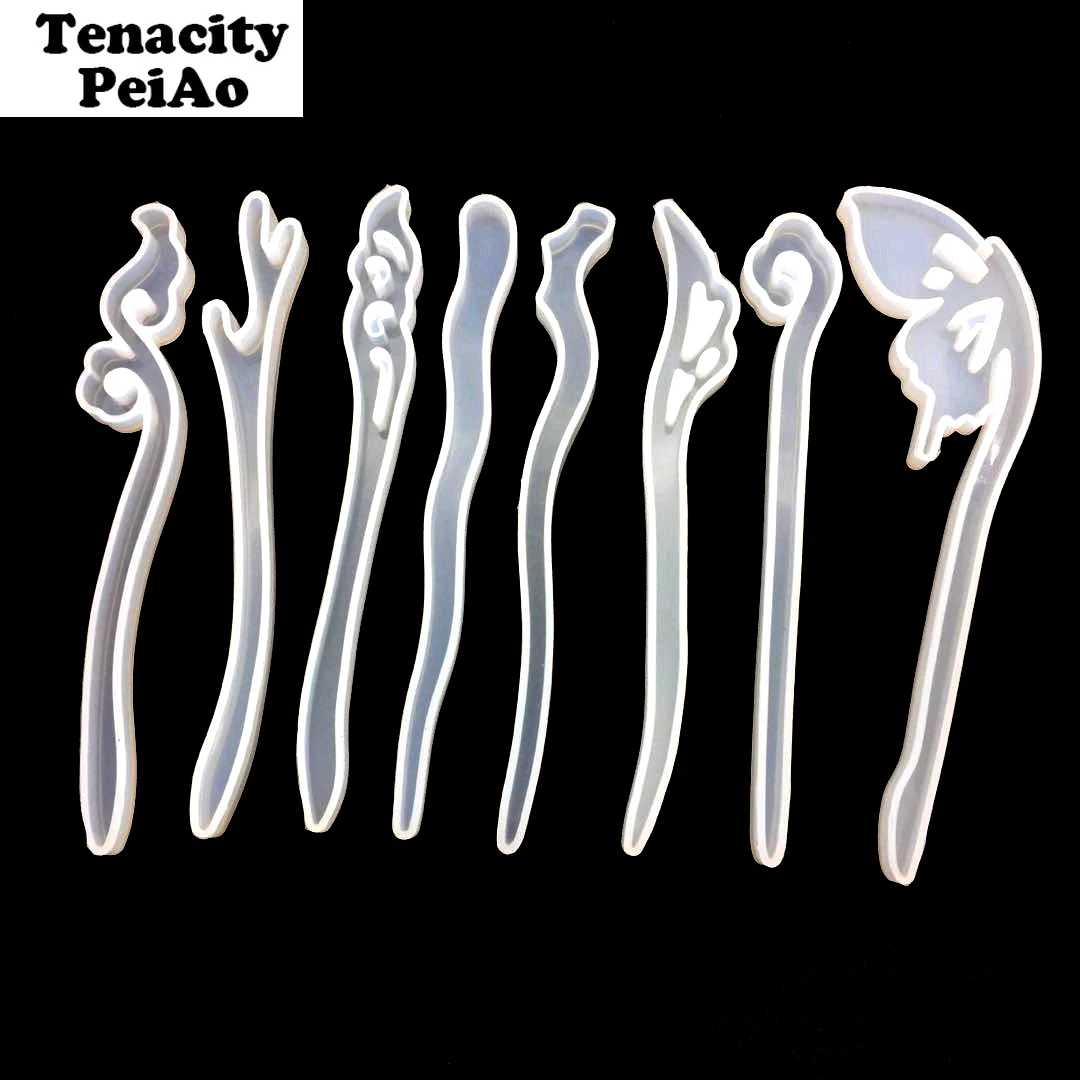 8pc Transparent Silicone Mold for Resin Epoxy Resin Molds Hairpin Mould Jewelry Making Tools
8pc Transparent Silicone Mold for Resin Epoxy Resin Molds Hairpin Mould Jewelry Making Tools