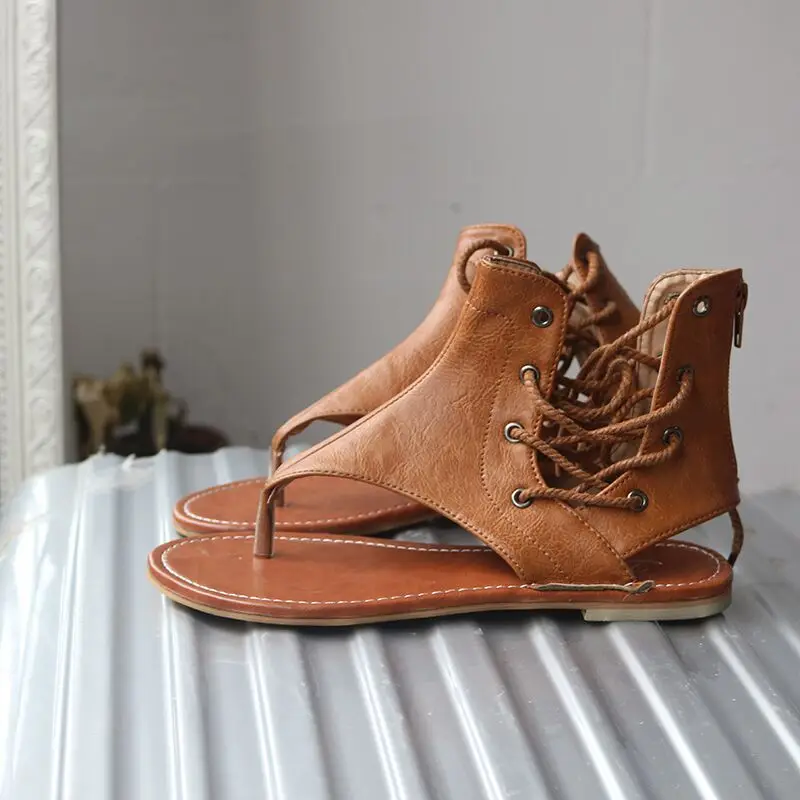 Women Sandals Vintage Summer Women Shoes Gladiator Sandals Flip-Flops For Women Beach Shoes Leather Flat Sandalias Mujer
Women Sandals Vintage Summer Women Shoes Gladiator Sandals Flip-Flops For Women Beach Shoes Leather Flat Sandalias Mujer