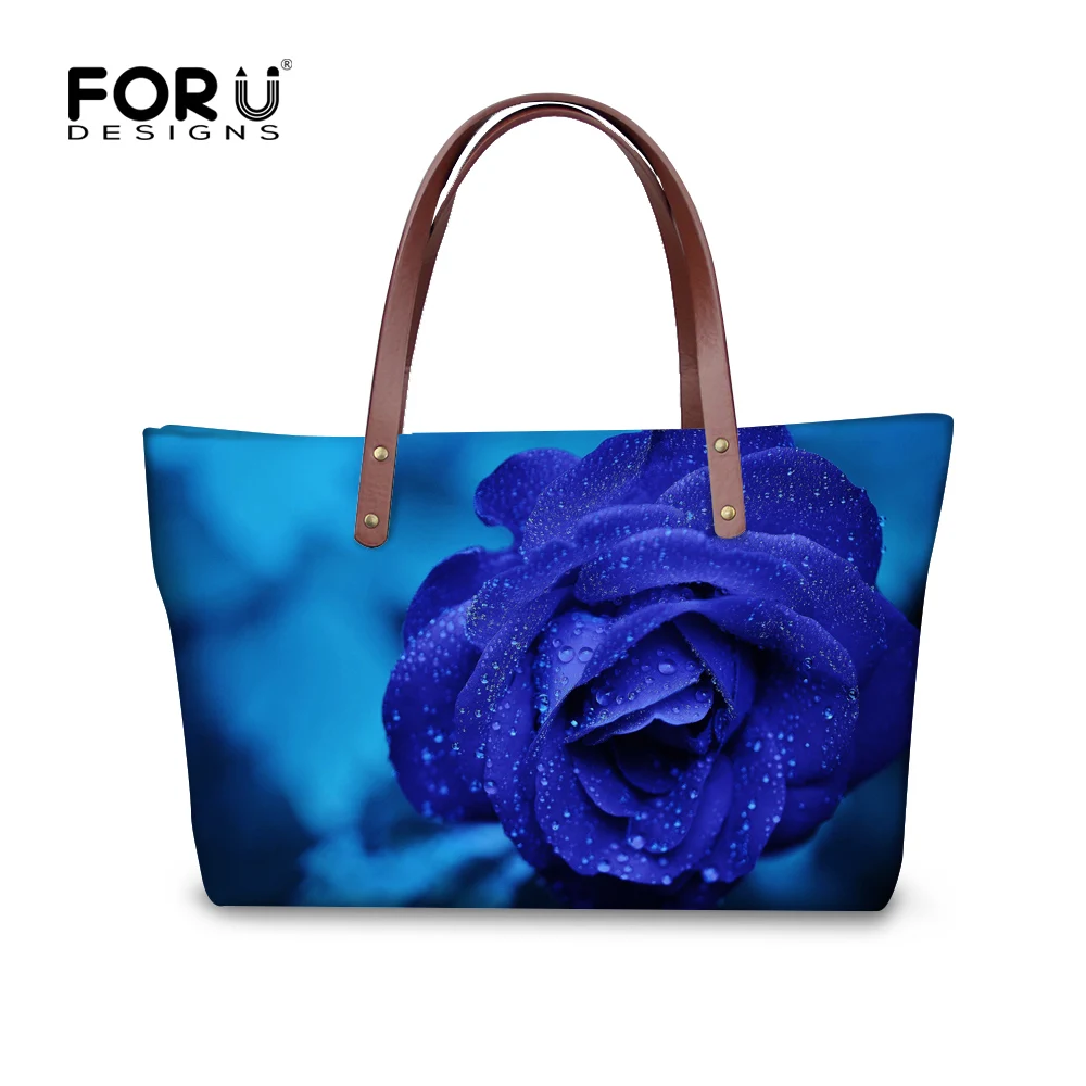 Wholesale Blue Enchantress Print Tote Bolsas Big Water Rose Flower High Capacity Handbags Women Casual Shoulder Bags FORUDESIGNS
Wholesale Blue Enchantress Print Tote Bolsas Big Water Rose Flower High Capacity Handbags Women Casual Shoulder Bags FORUDESIGNS