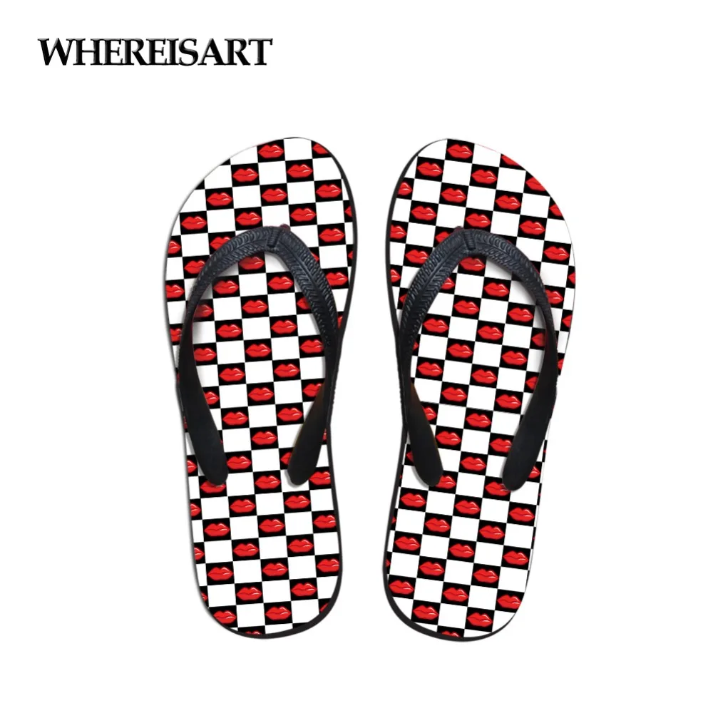 WHEREISTAR 2019 New Women Flip Flop Summer Women Home Women Slippers Fashion Slippers Beach Shoes 3D Colored Lips Pattern Print
WHEREISTAR 2019 New Women Flip Flop Summer Women Home Women Slippers Fashion Slippers Beach Shoes 3D Colored Lips Pattern Print