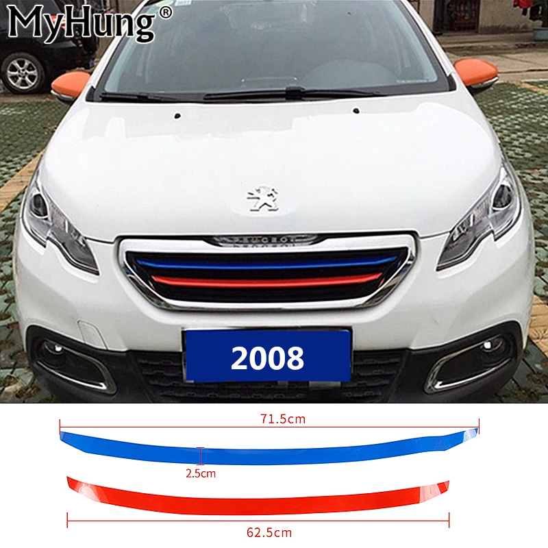 Front Grille Molding Lid Trim Air Intake Grid Strip Middle Net Decorative Sticker for New Peugeot 2008 2014 2015 2016
Front Grille Molding Lid Trim Air Intake Grid Strip Middle Net Decorative Sticker for New Peugeot 2008 2014 2015 2016