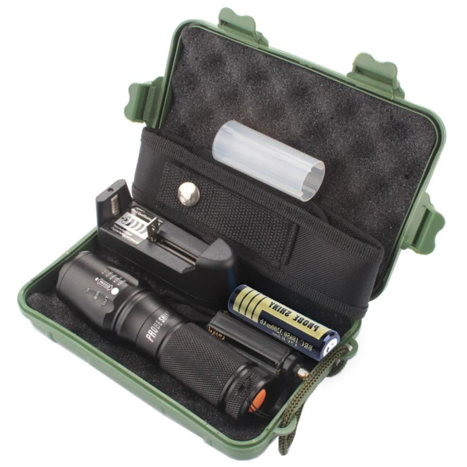 MUQGEW 2017 Newest LED Light Brand New Hot Sell X800 Zoomable XML T6 LED Tactical Police Flashlight+18650 Battery+Charger+Case
MUQGEW 2017 Newest LED Light Brand New Hot Sell X800 Zoomable XML T6 LED Tactical Police Flashlight+18650 Battery+Charger+Case