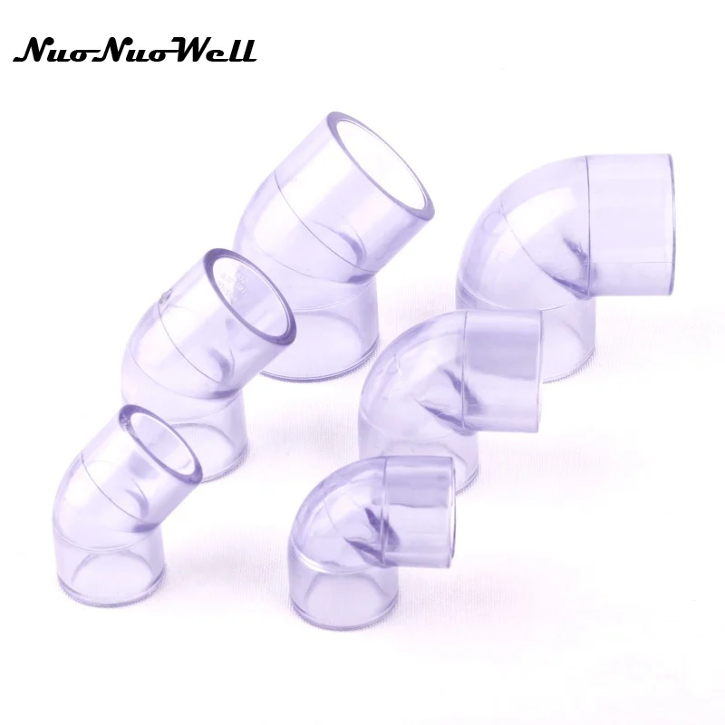 1pcs NuoNuoWell Transparent Plastic UPVC 90/45 Degree Equal Elbow Hose Connector for Garden Irrigation Watering Pipe/Tube Parts
1pcs NuoNuoWell Transparent Plastic UPVC 90/45 Degree Equal Elbow Hose Connector for Garden Irrigation Watering Pipe/Tube Parts