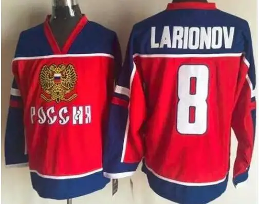 

10 Pavel Bure Team Russia Olympic Ice Hockey Jerseys 91 Fedorov 27 Alexei Kovalev 8 Larionov Ovechkin Stitched Throwback Jersey