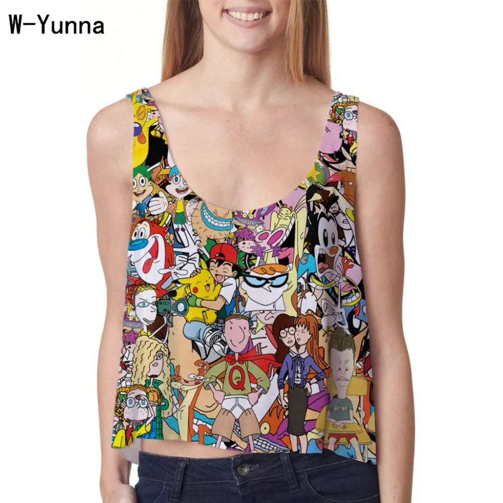 2019 New Women Halter Crop Top 3D Print Top Crops For Summer Cartoon Quality U-neck Sleeveless Polyester Sexy Tank Tops Women
2019 New Women Halter Crop Top 3D Print Top Crops For Summer Cartoon Quality U-neck Sleeveless Polyester Sexy Tank Tops Women