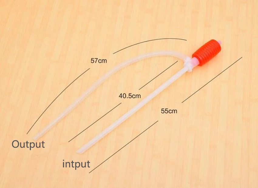 Description Picture 2 of itemHot sale Manual Hand Siphon Syphon Oil Water Petrol crude oil engine Fuel Liquid Transfer Pump Pipe 55cm