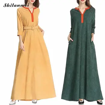 New Stylish Women Court Style Gothic Vintage Dresses Spring Summer Green Yellow Corduroy Patchwork Long Party Medieval Vestidos
New Stylish Women Court Style Gothic Vintage Dresses Spring Summer Green Yellow Corduroy Patchwork Long Party Medieval Vestidos