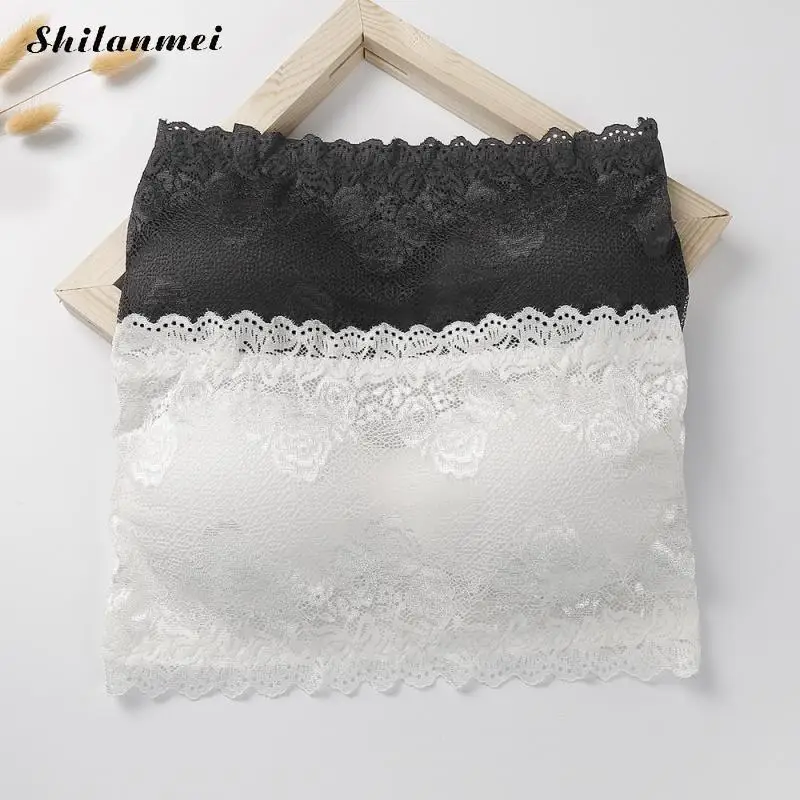 Casual White Lace Push Up Bandeau Bra Summer Sexy Strapless Skinny Bandeau Tube Bh Floral Crop Tops Seamless Black Underwear
Casual White Lace Push Up Bandeau Bra Summer Sexy Strapless Skinny Bandeau Tube Bh Floral Crop Tops Seamless Black Underwear