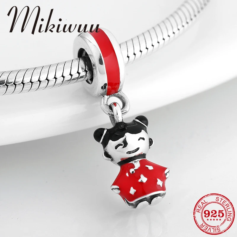 Hot Sale 925 Sterling Silver charms Chinese Lucky Doll Red Enamel Pendants Fit Original Pandora Charm Bracelet Jewelry Making
Hot Sale 925 Sterling Silver charms Chinese Lucky Doll Red Enamel Pendants Fit Original Pandora Charm Bracelet Jewelry Making