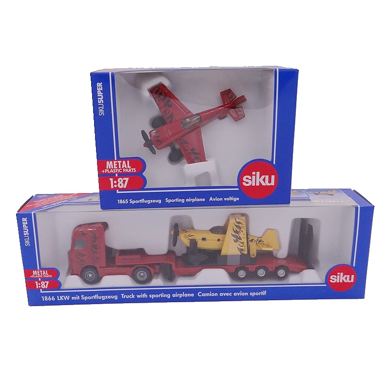 SIKU 1865 SportFlugzeug Airplane / Siku 1866 Sport Flugzeug Truck with airplane 1:87 Metal Alloy Car Models gift for Children
SIKU 1865 SportFlugzeug Airplane / Siku 1866 Sport Flugzeug Truck with airplane 1:87 Metal Alloy Car Models gift for Children