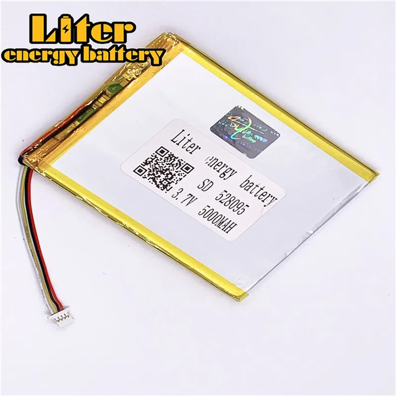 plug 1.0-4P 528095 5000mah 3.7V Cheap price lithium polymer battery for tablet pc
plug 1.0-4P 528095 5000mah 3.7V Cheap price lithium polymer battery for tablet pc