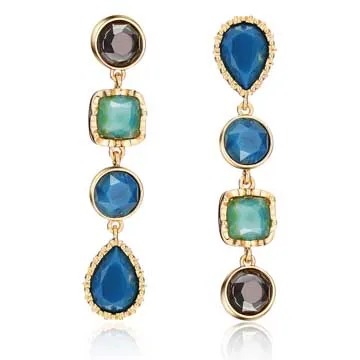

2017 Women Sexy Long Resin Drop Earrings Female Trendy Fringe Dangling Pendant Pom-pom Hanging Earring Statement Jewelry Boucle