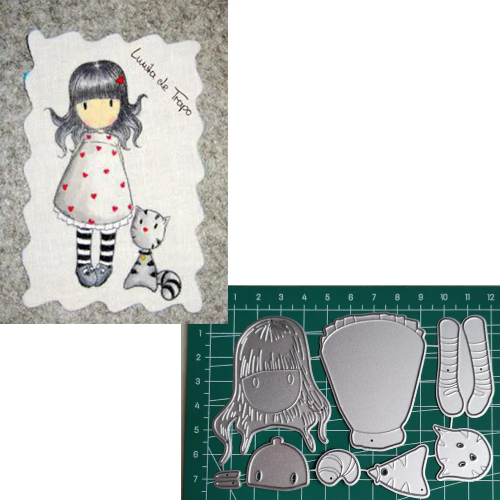 Cute cat Girl Metal Cutting Dies 2019 Scrapbooking Craft Dies Cut Stamps Embossing Stencils Invitation Card Making
Cute cat Girl Metal Cutting Dies 2019 Scrapbooking Craft Dies Cut Stamps Embossing Stencils Invitation Card Making