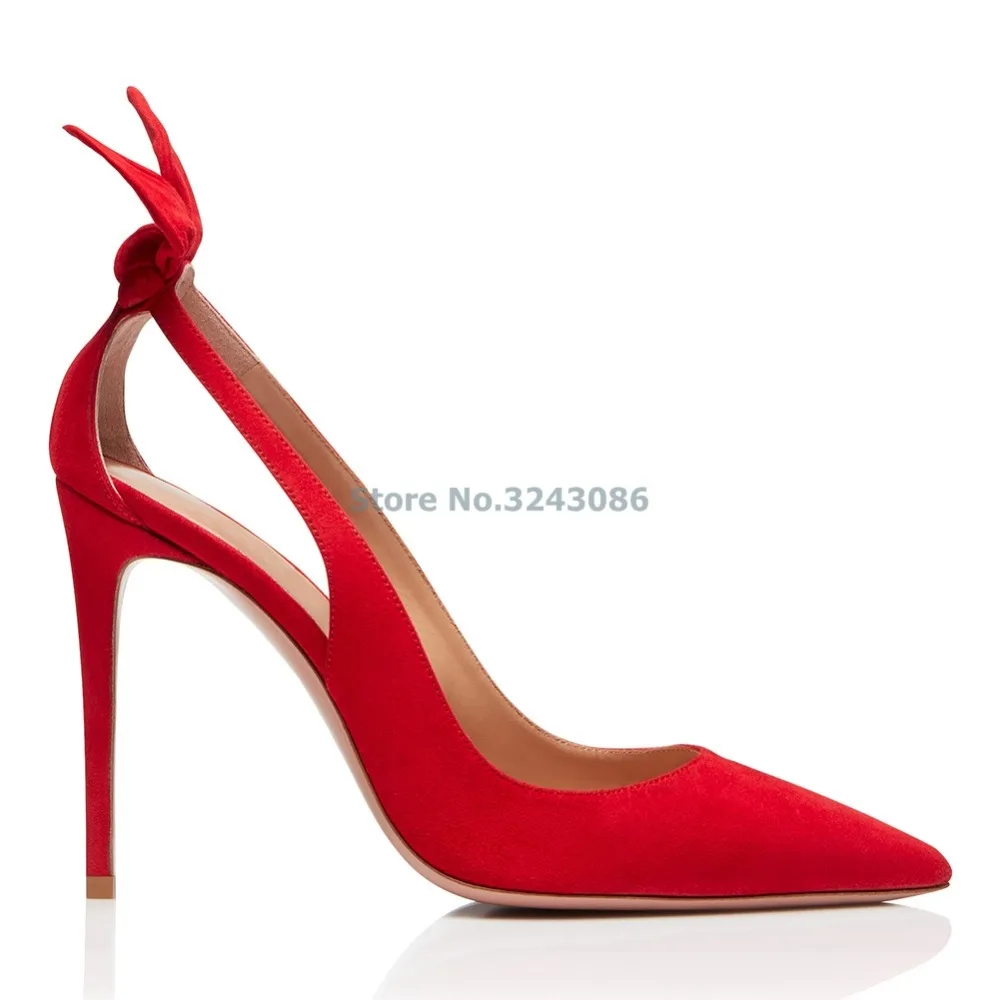 ALMUDENA New Arrival Black Red Hollow Out Bowtie Party Shoes Suede Thin High Heel Pumps Pointed Toe Dress Women Shoes
ALMUDENA New Arrival Black Red Hollow Out Bowtie Party Shoes Suede Thin High Heel Pumps Pointed Toe Dress Women Shoes