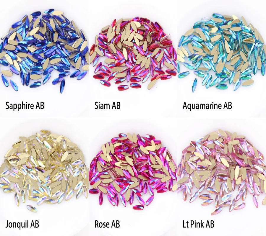 Hot sale small drop 2x6mm Nail Art Rhinestones 26 colors Fancy Crystal strass 30/100Pcs/bag For 3D Nail decoration
Hot sale small drop 2x6mm Nail Art Rhinestones 26 colors Fancy Crystal strass 30/100Pcs/bag For 3D Nail decoration