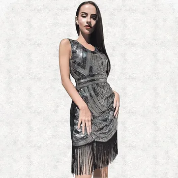 2019 Elegant Dress Sexy Celebrity Fashion Tassel Women Flash Sequined Night Club O Neck Body con Party Dresses Wholesale
2019 Elegant Dress Sexy Celebrity Fashion Tassel Women Flash Sequined Night Club O Neck Body con Party Dresses Wholesale