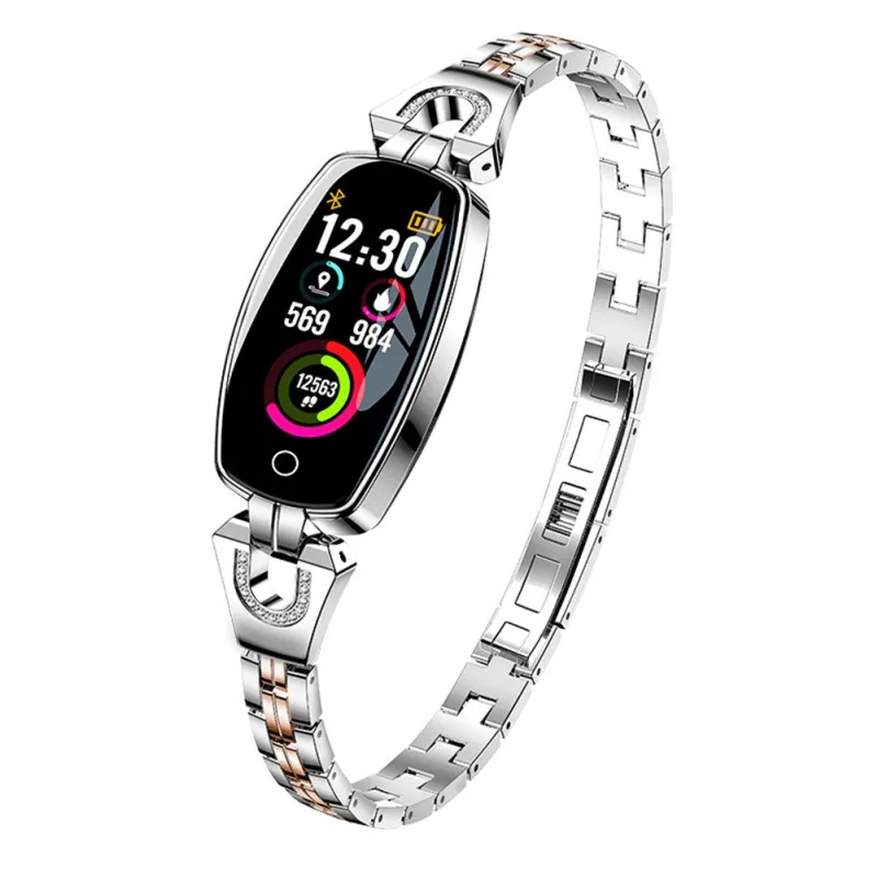 H8 Girls Color Screen Smart Bracelet Multi-sports Mode / Sleep Monitoring / Call Reminder / GPS Positioning Smart Watch
H8 Girls Color Screen Smart Bracelet Multi-sports Mode / Sleep Monitoring / Call Reminder / GPS Positioning Smart Watch