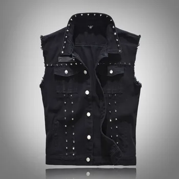2019 Cotton Jeans Sleeveless Jacket Men Plus Size 5XL Black Denim Jeans Vest Men Cowboy Gilet Homme Denim Vest Mens Jackets
2019 Cotton Jeans Sleeveless Jacket Men Plus Size 5XL Black Denim Jeans Vest Men Cowboy Gilet Homme Denim Vest Mens Jackets