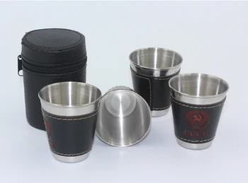 4pcs/set 70ml Cups Set 304 Stainless Steel Wine Beer Whiskey Mugs Outdoor Travel Cup wine mugs JZ 1123
4pcs/set 70ml Cups Set 304 Stainless Steel Wine Beer Whiskey Mugs Outdoor Travel Cup wine mugs JZ 1123