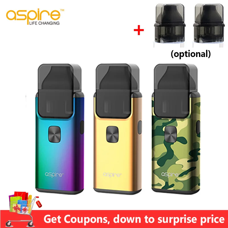 

Electronic Cigarette Aspire Breeze 2 AIO Vape Kit Built-in 1000mAh Battery 3ml Breeze 2 Pod Cartridge With 0.6ohm Coil