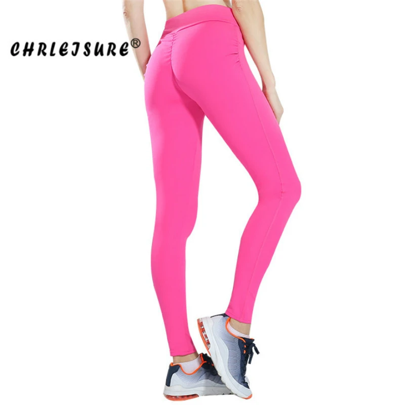 CHRLEISURE Solid Fitness Yoga Pants Leggings Stretch High Elastic Yoga Pants Women Sport Leggings Tight High Waist
CHRLEISURE Solid Fitness Yoga Pants Leggings Stretch High Elastic Yoga Pants Women Sport Leggings Tight High Waist