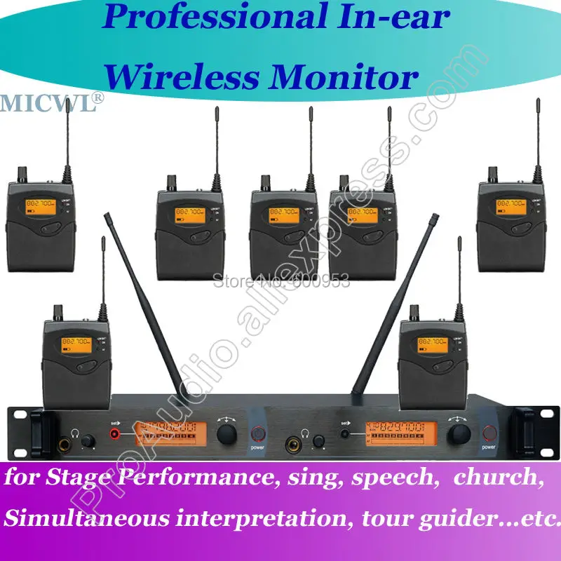 Pro MICWL G3 Digital Dual Channel UHF Wireless Stage earphone Microphones Monitor Monitoring System with Multiple Receivers
Pro MICWL G3 Digital Dual Channel UHF Wireless Stage earphone Microphones Monitor Monitoring System with Multiple Receivers