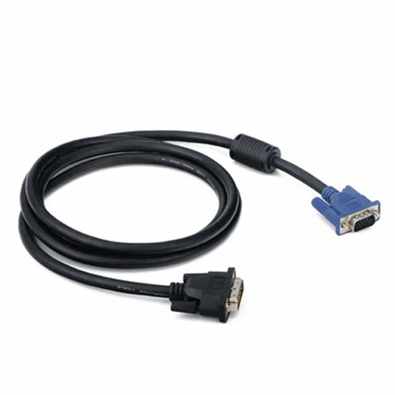 Professional DVI Cable Connector DVI to VGA cable DVI-I Dual Link male 24+5 to VGA Male Video Cable 6 FT Electrical Accessories 
Professional DVI Cable Connector DVI to VGA cable DVI-I Dual Link male 24+5 to VGA Male Video Cable 6 FT Electrical Accessories