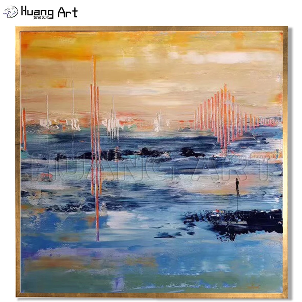 Low Price Hand-painted Abstract Sea Landscape Oil Painting on Canvas for Living Room Decor Blue Abstract Texture Hang Painting
Low Price Hand-painted Abstract Sea Landscape Oil Painting on Canvas for Living Room Decor Blue Abstract Texture Hang Painting