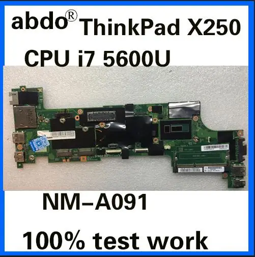 Abdo VIUX1 NM-A091 is suitable for Lenovo ThinkPad X250 Laptop Motherboard FRU 00HT387 CPU i7 5600U DDR3 100% Test Work
Abdo VIUX1 NM-A091 is suitable for Lenovo ThinkPad X250 Laptop Motherboard FRU 00HT387 CPU i7 5600U DDR3 100% Test Work