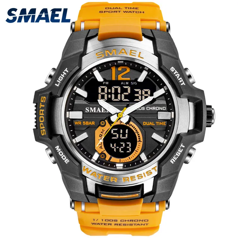 SPORT WATCH FOR MEN SMAEL WATCHES WATERPROOF SWIM CLOCK 1805 ANALOG-DIGITAL WRISTWATCHES MENS GIFT SPORT BRACELET Reloj Hombre
SPORT WATCH FOR MEN SMAEL WATCHES WATERPROOF SWIM CLOCK 1805 ANALOG-DIGITAL WRISTWATCHES MENS GIFT SPORT BRACELET Reloj Hombre