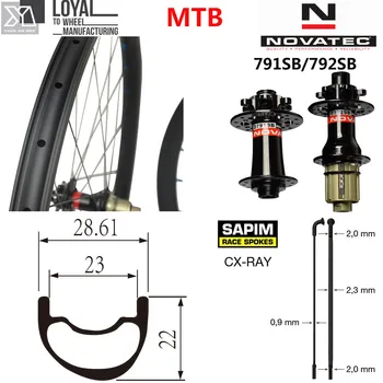 Novatec D791SB D792SB 6-Bolt 29er MTB Carbon Wheel 28.61*22mm Hookless XC RIm For Cross Country Mountain Bike Wheelset
Novatec D791SB D792SB 6-Bolt 29er MTB Carbon Wheel 28.61*22mm Hookless XC RIm For Cross Country Mountain Bike Wheelset