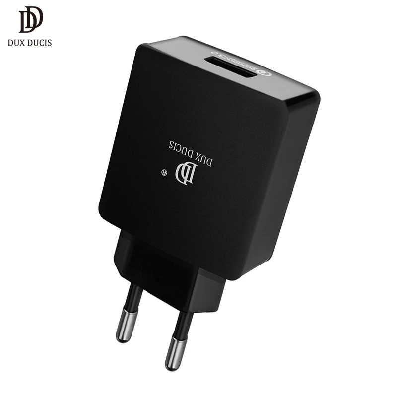 DUX DUCIS Quick Charge 3.0 USB Charger EU Plug QC3.0 Wall Mobile Phone Charger for Samsung S9 S8 Xiaomi Mi 8 iPhone Fast Charger
DUX DUCIS Quick Charge 3.0 USB Charger EU Plug QC3.0 Wall Mobile Phone Charger for Samsung S9 S8 Xiaomi Mi 8 iPhone Fast Charger