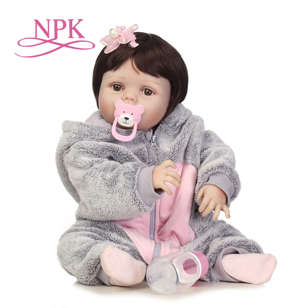 NPK 56cm realistic bebe bonecas full silicone baby girl with lovely stress best kids gift silicone reborn baby dolls
NPK 56cm realistic bebe bonecas full silicone baby girl with lovely stress best kids gift silicone reborn baby dolls