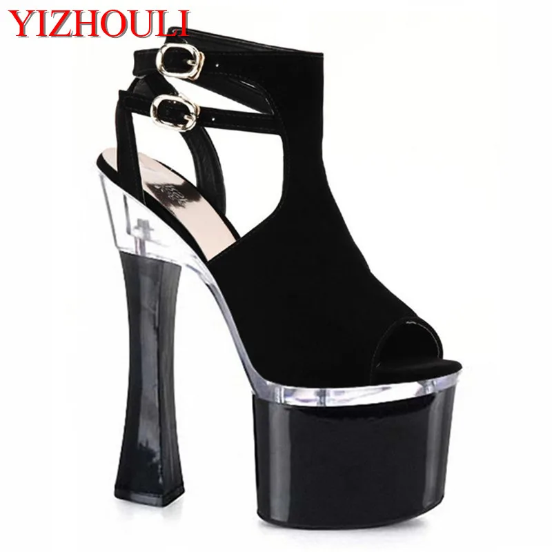 18 cm high with waterproof shoes Stage model fashion runways dress sandals The bride wedding shoe
18 cm high with waterproof shoes Stage model fashion runways dress sandals The bride wedding shoe