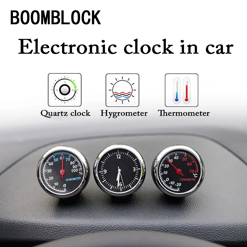 

Auto Car Clock Thermometer Hygrometer Stickers For Peugeot 307 206 407 Citroen C4 C5 Suzuki Grand Vitara Swift SX4 Accessories