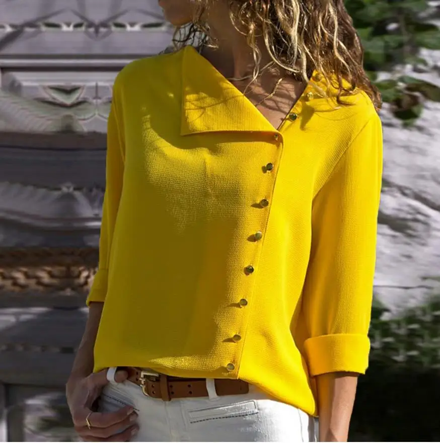 Jackets 2019 Women Casual Solid Long Sleeve Coat Blouse Lapel Shirt blouse shirt women irregular Korean Fashion New Jackets
Jackets 2019 Women Casual Solid Long Sleeve Coat Blouse Lapel Shirt blouse shirt women irregular Korean Fashion New Jackets