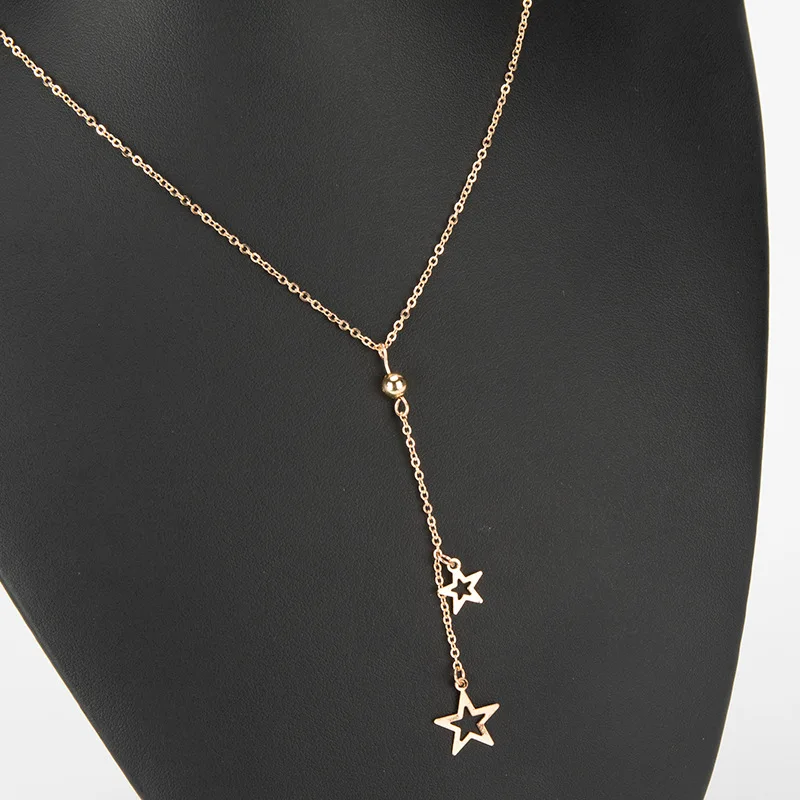 European And American Fashion Popular Simple Five-pointed Star Pendant Necklace New Star Super Fairy Necklace Gift Wholesale
European And American Fashion Popular Simple Five-pointed Star Pendant Necklace New Star Super Fairy Necklace Gift Wholesale