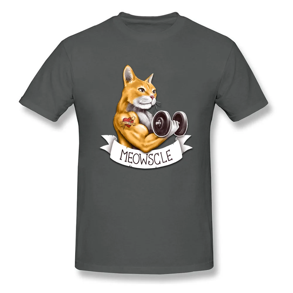 Meowscle Casual Labor Day All Cotton Round Collar Man Tops Shirts Casual Tops Tees Company Short Sleeve T Shirt Meowscle carbon