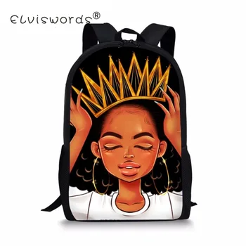 ELVISWORDS Afro Black Woman Kids School Backpack for Teenagers Girls School Bags Lady Girls Rucksack Travle Mochila Book Bags
ELVISWORDS Afro Black Woman Kids School Backpack for Teenagers Girls School Bags Lady Girls Rucksack Travle Mochila Book Bags