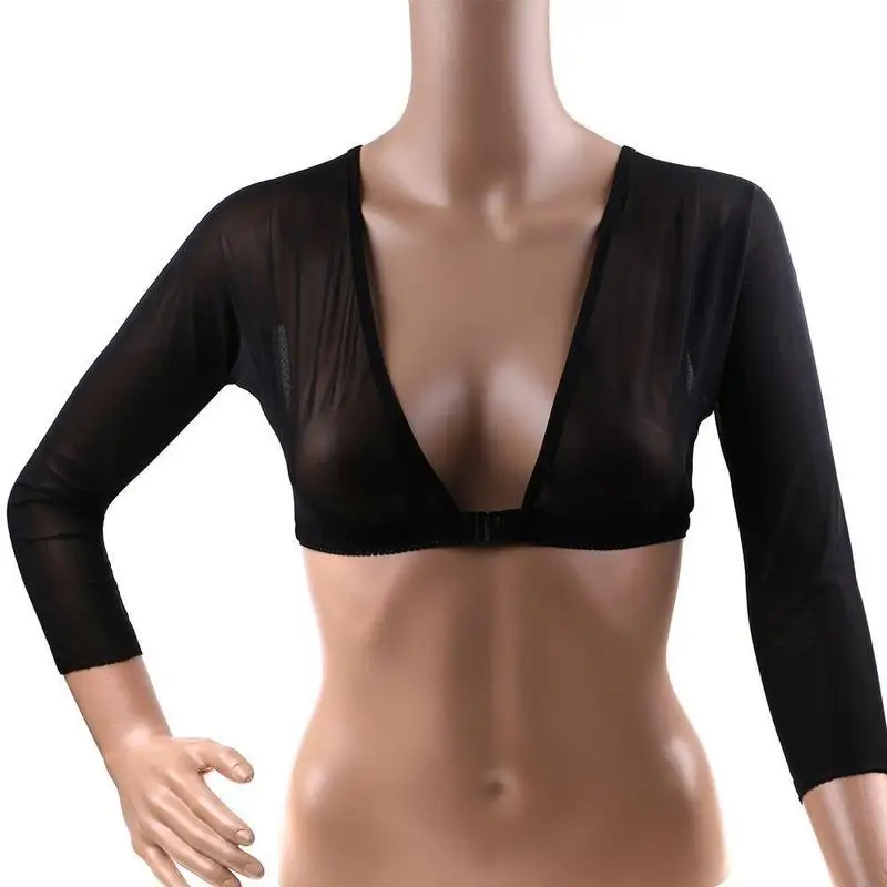 Women Black White Bottoming Sleeve Stylish Mesh Top Front Button Long Sleeve T-shirt One Pcs Sleeves Arm Cover Shoulder Dropship
Women Black White Bottoming Sleeve Stylish Mesh Top Front Button Long Sleeve T-shirt One Pcs Sleeves Arm Cover Shoulder Dropship