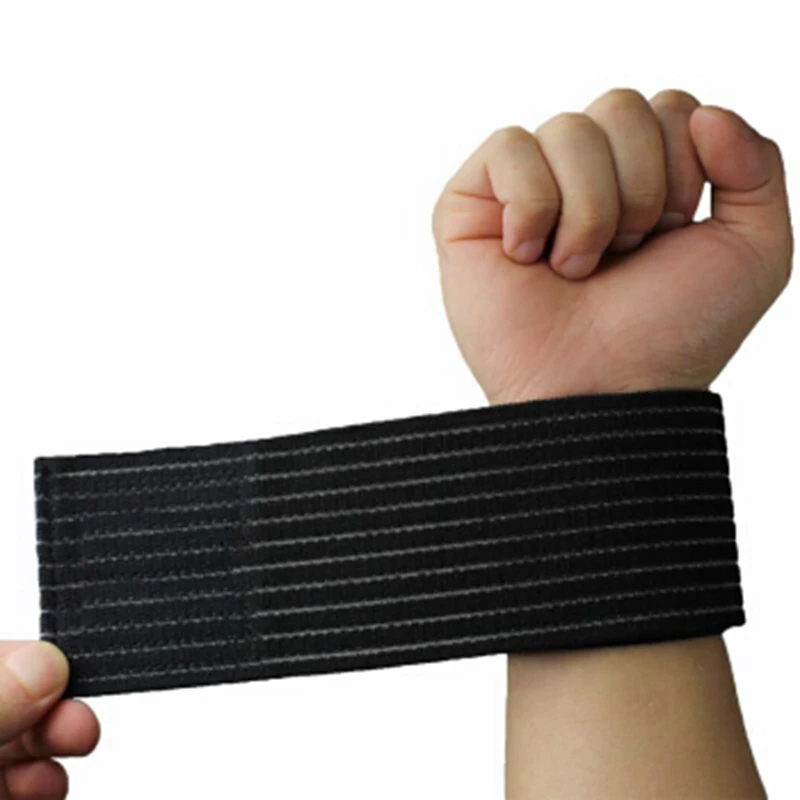 1 piece Elastic Sport Bandage Wristband hand Gym Support wrist brace Wrap Tennis Cotton Weat band Fitness Powerlifting (1)