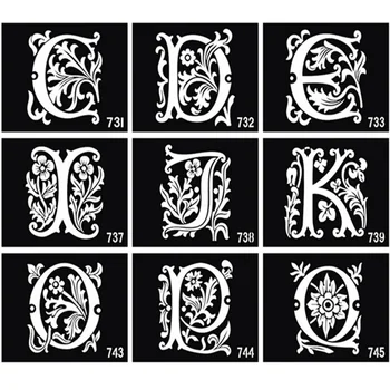 26pcs/lot Mixed Design Sheets airbrush tattoo stencils for Body Painting Glitter Temporary Henna Tattoo stencils Kit 26 letters
26pcs/lot Mixed Design Sheets airbrush tattoo stencils for Body Painting Glitter Temporary Henna Tattoo stencils Kit 26 letters