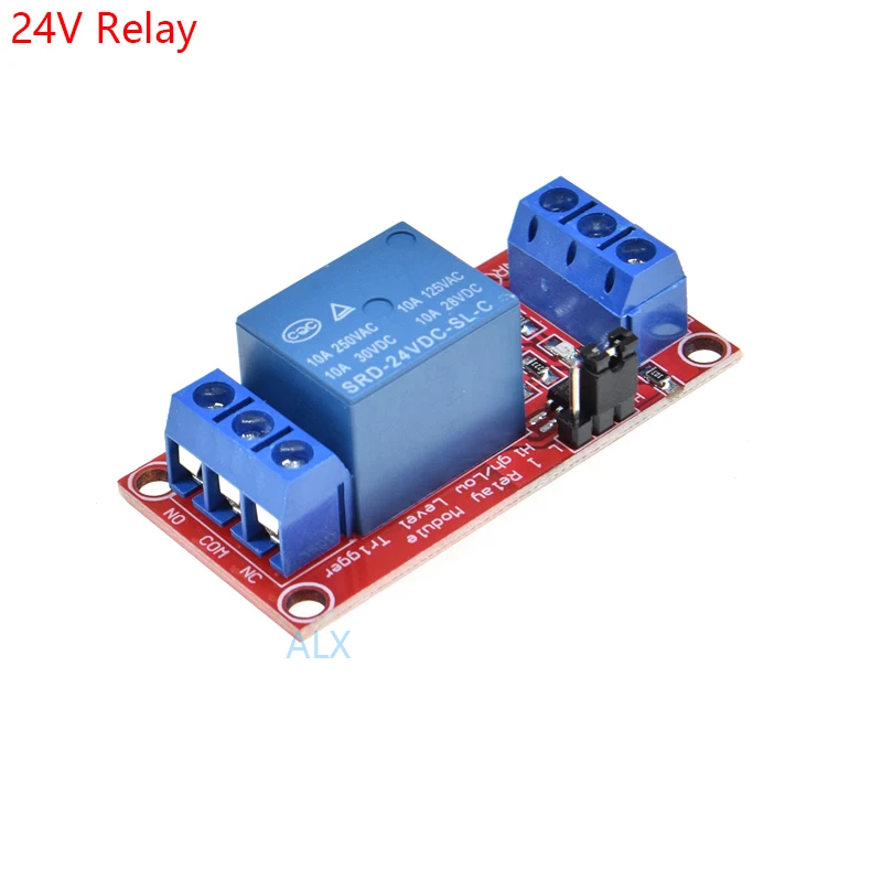 1 channel 24V relay module board Shield with ptocoupler isolation high and low level trigger one channel relay expansion board
1 channel 24V relay module board Shield with ptocoupler isolation high and low level trigger one channel relay expansion board