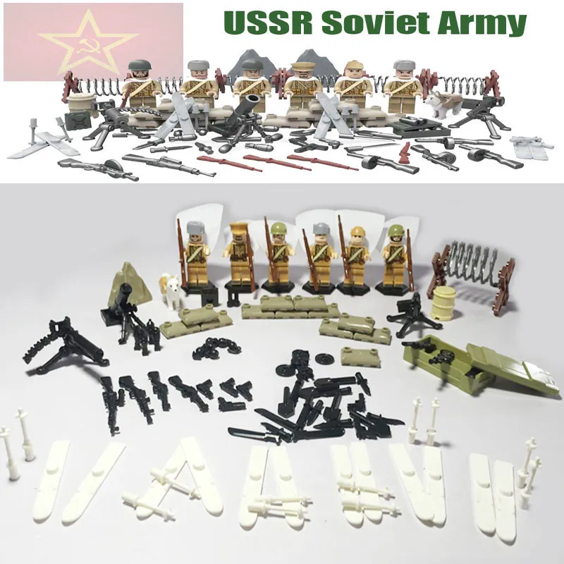 Oenux WW2 Soviet Russian National Army Building Block The Battle Moscow Custom Guard Husky Military Soldier Figure MOC Toy
Oenux WW2 Soviet Russian National Army Building Block The Battle Moscow Custom Guard Husky Military Soldier Figure MOC Toy