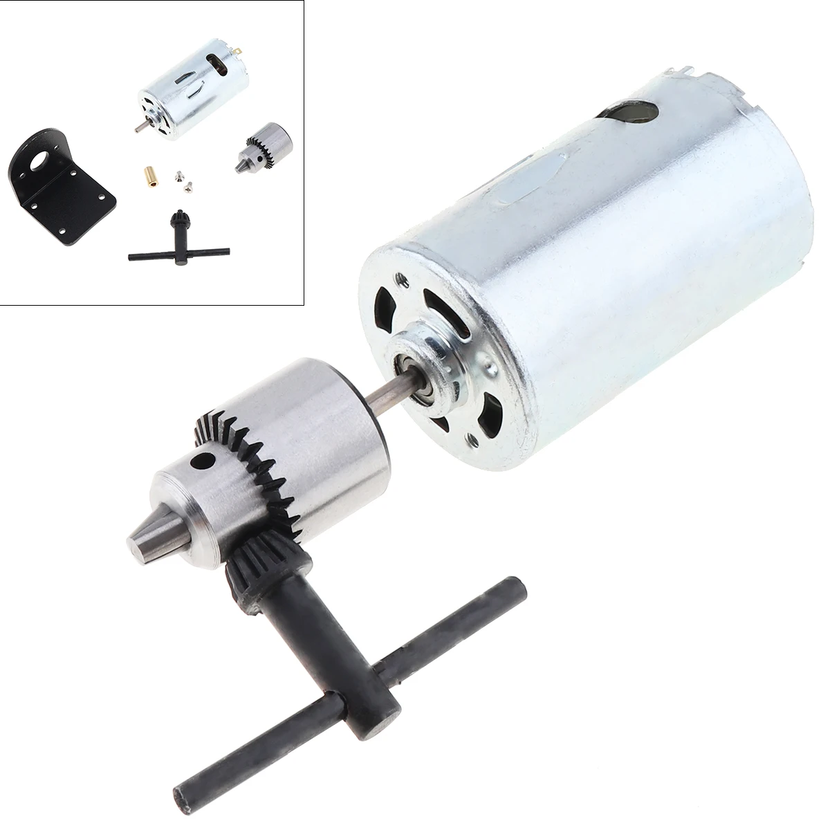 DC 12V-36V 555 Motor Bench Drill with 0.3-4mm JTO Chuck and Mounting Bracket Lathe Press Motor Tool Accessories Sets
DC 12V-36V 555 Motor Bench Drill with 0.3-4mm JTO Chuck and Mounting Bracket Lathe Press Motor Tool Accessories Sets
