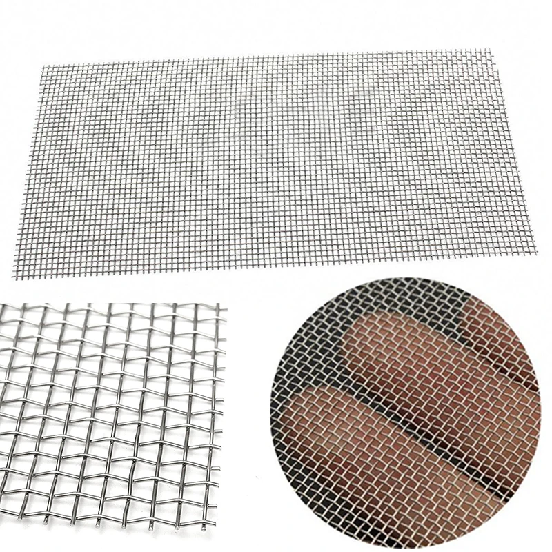 1pc Stainless Steel Woven Wire High Quality Screening Filter Sheet 5/8/20/30/40 Mesh