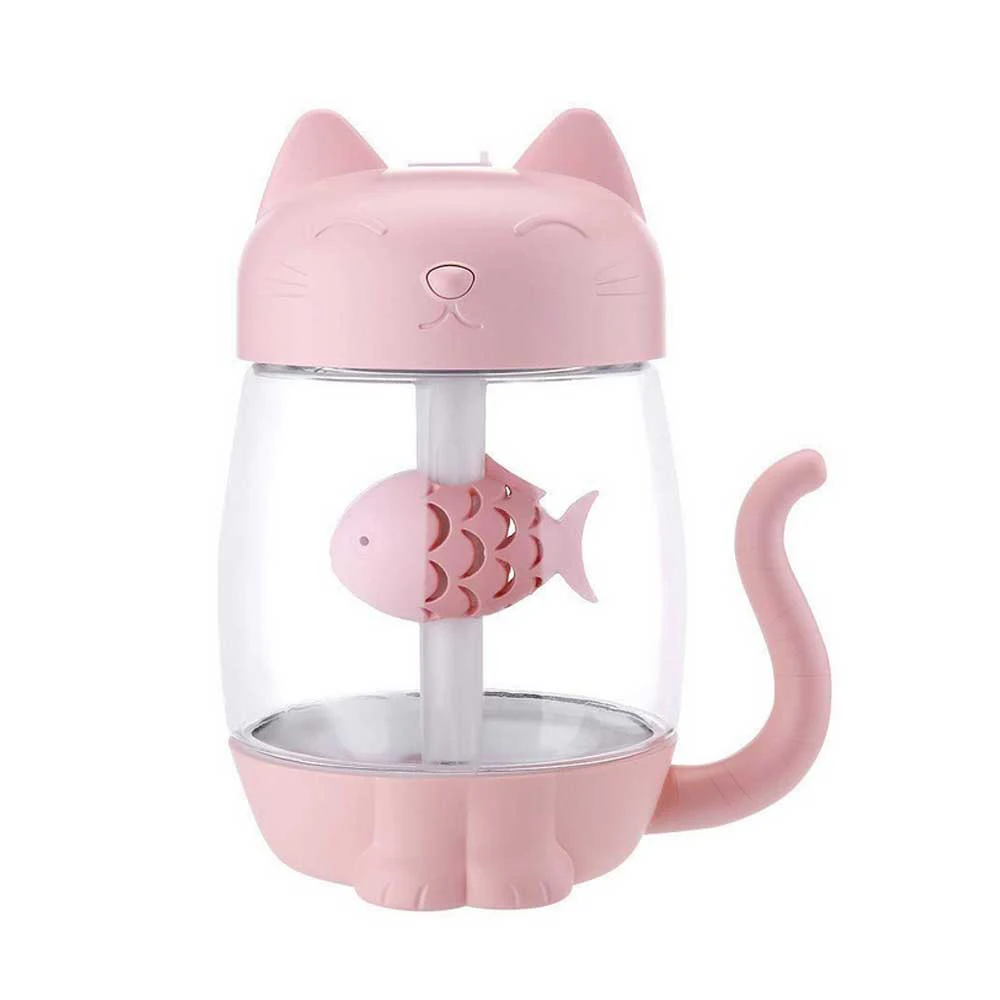 B-3 In 1 USB Cat Air Humidifier Mini Humidifier Essential Oil Diffuser Purifier Atomizer with LED Light Fan for Home Office Car
B-3 In 1 USB Cat Air Humidifier Mini Humidifier Essential Oil Diffuser Purifier Atomizer with LED Light Fan for Home Office Car