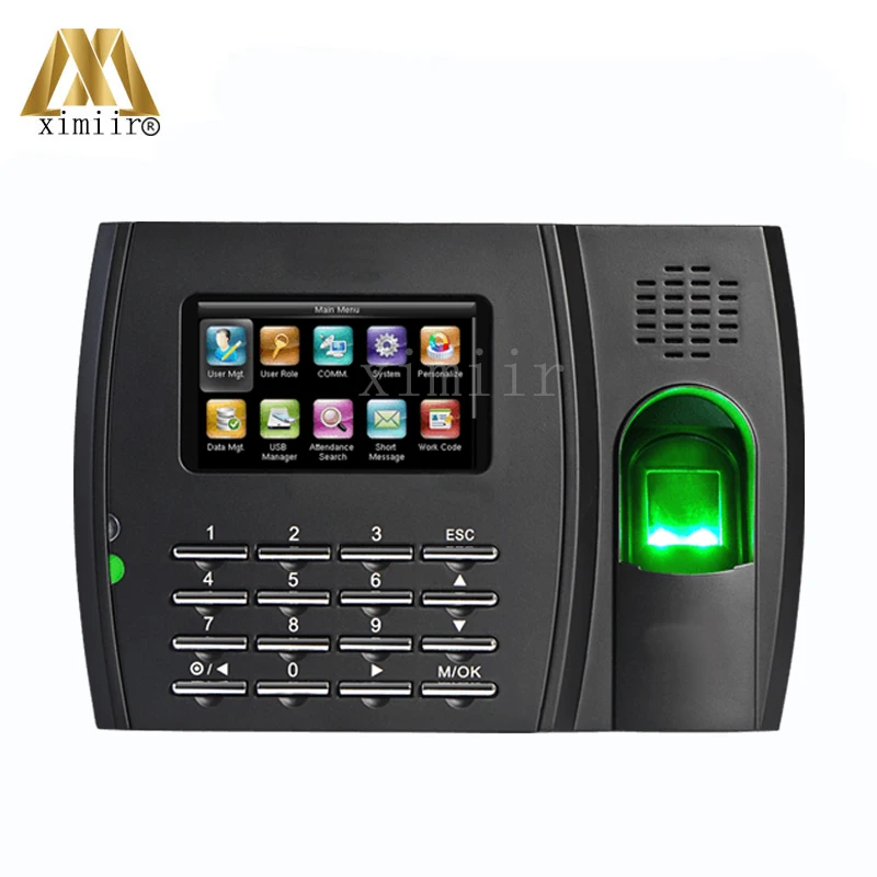 

Fingerprint Sensor Time Attendance Finger Print Recognition Clock With Both 125Khz Rfid And 13.56Mhz Mf Electronic Time Recoder