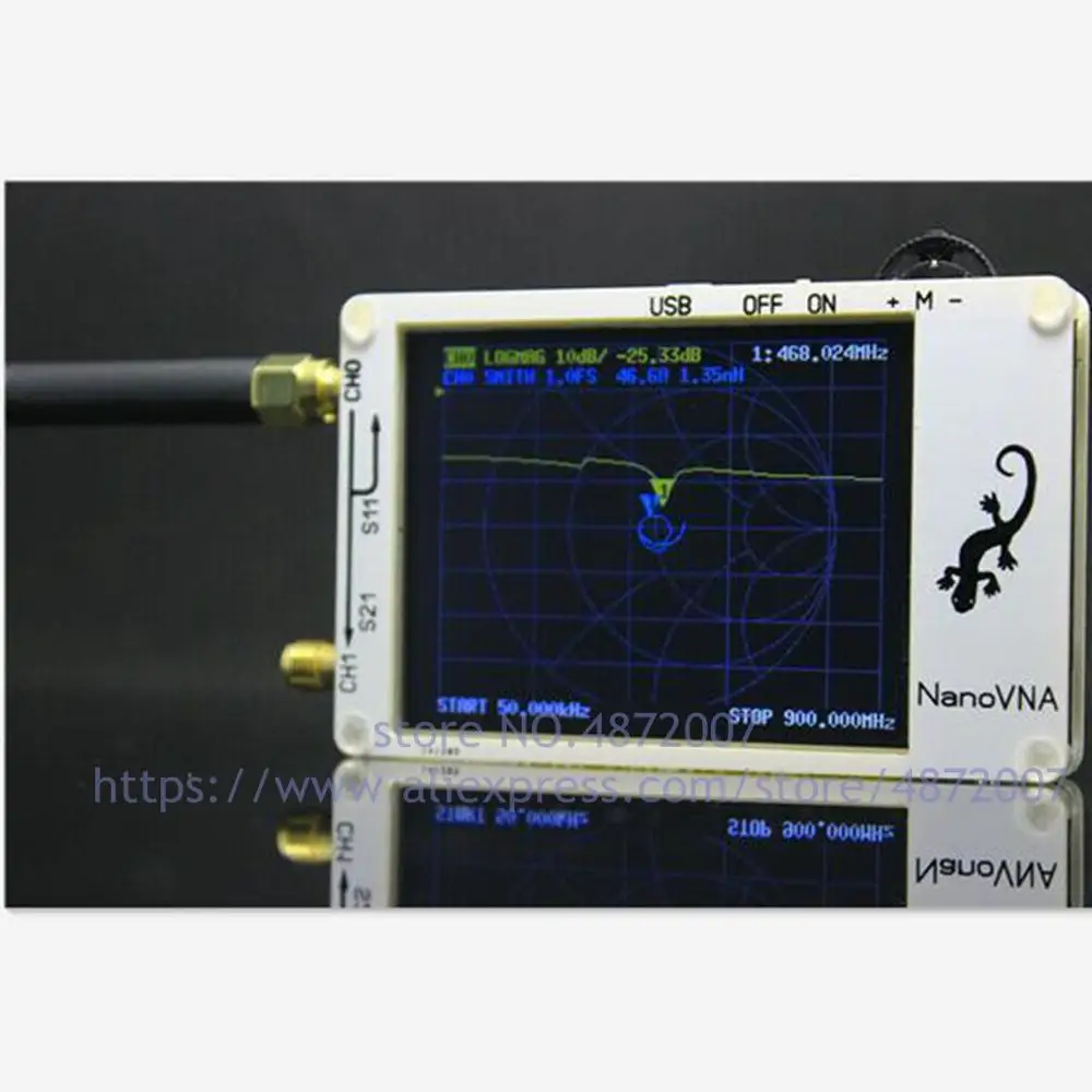 NanoVNA VNA HF VHF UHF UV Vector Network Analyzer Antenna Analyzer built-in battery + PC Software
NanoVNA VNA HF VHF UHF UV Vector Network Analyzer Antenna Analyzer built-in battery + PC Software
